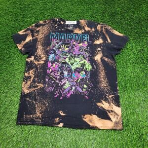 Marvel Comics Superhero Villain Shirt XL 23x28 Black Bleached